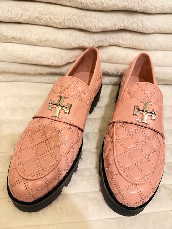 Tory Burch Shoes - NEW Tory Burch Mini Everly Chunky Quilted Patent Loafers Women's,